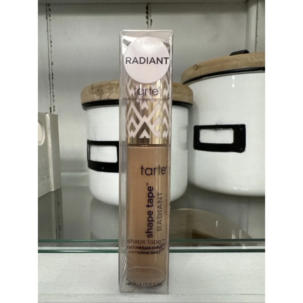 Tarte Shape Tape Radiant Concealer 44H Tan Medium Buildable Coverage 10ml NEW